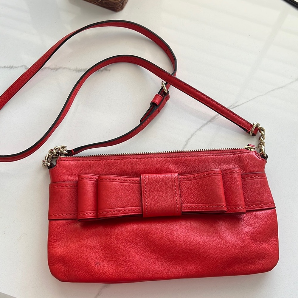 💖KATE SPADE💖 beautiful red pebble leather handbag